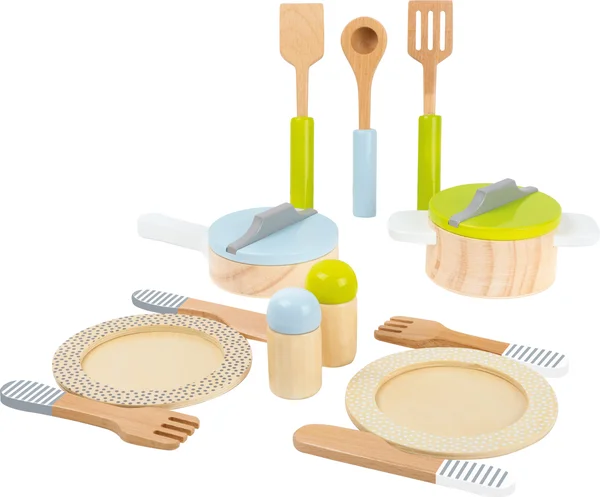 Crockery and Cookware Set Play Kitchen Small Foot