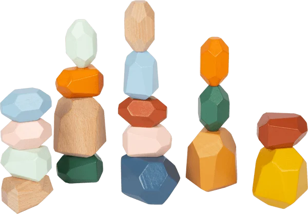 SMALL FOOT Wooden Balance Blocks "Safari