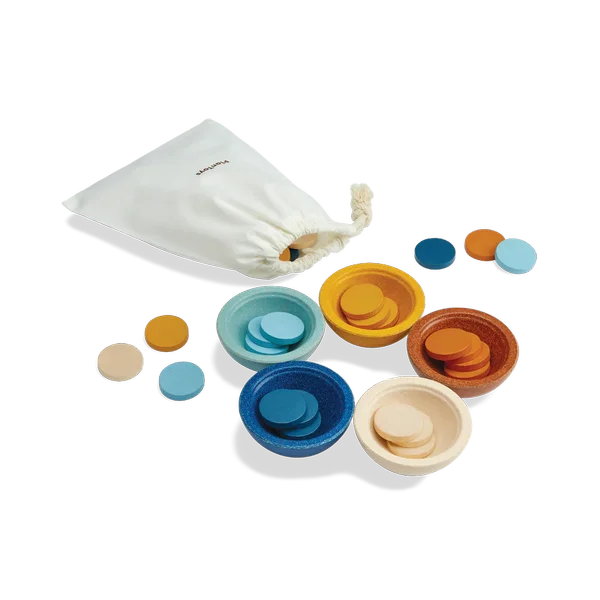 PlanToys Sort & Count Cups - Orchard