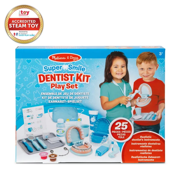 مجموعة لعب طبيب الأسنان سوبر سمايل - Melissa and Doug