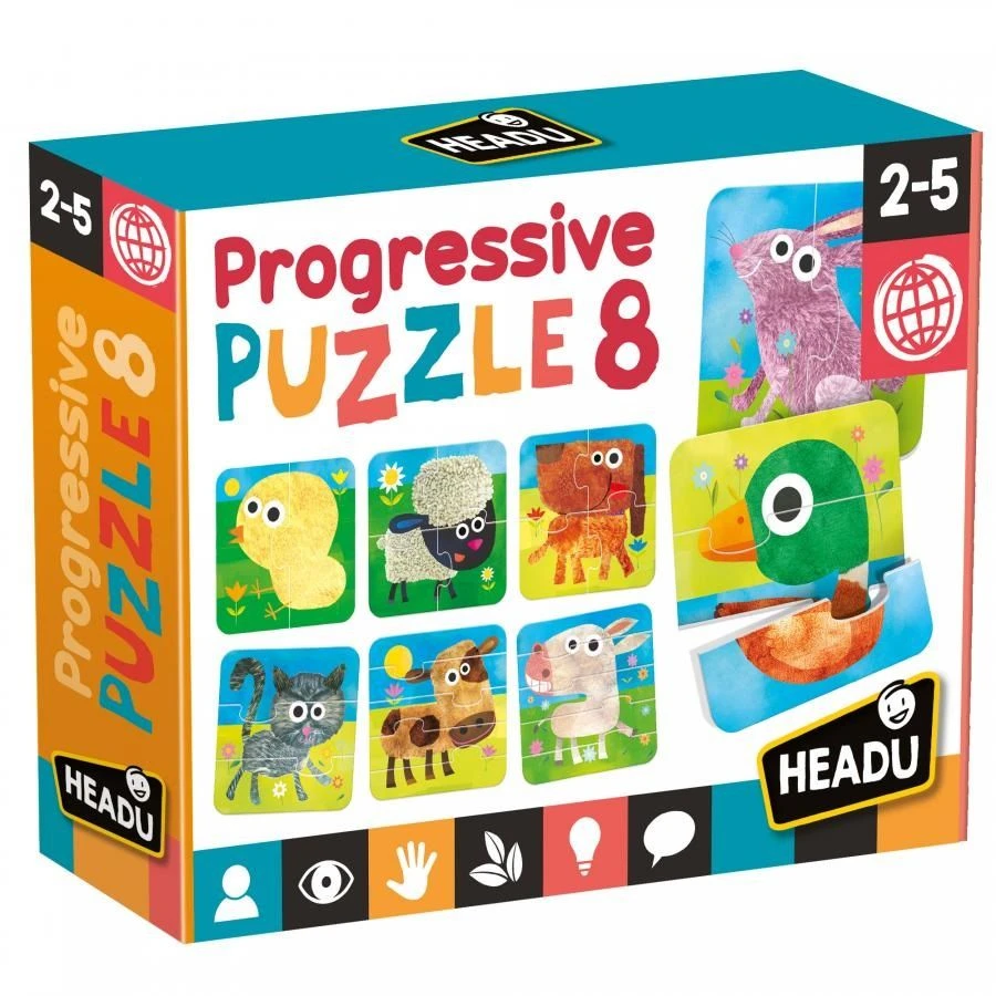 HEADU Progressive Puzzle (Set of 8)