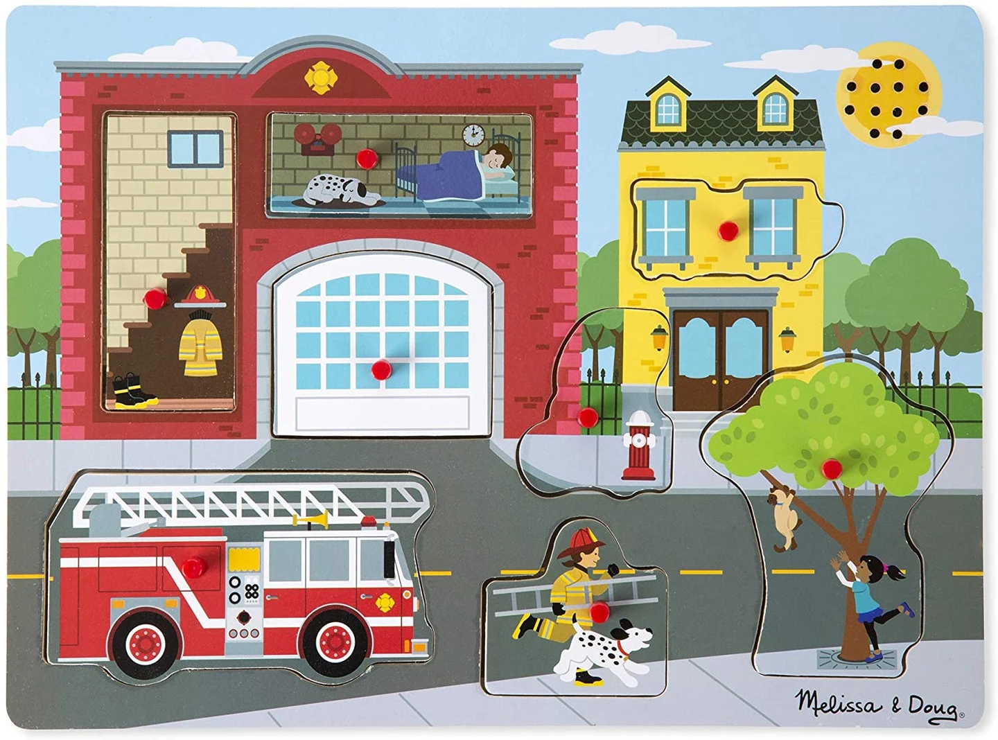 Melissa & Doug Around the Fire Station Sound Puzzle